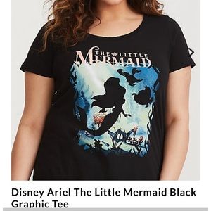 Black “The little mermaid” shirt